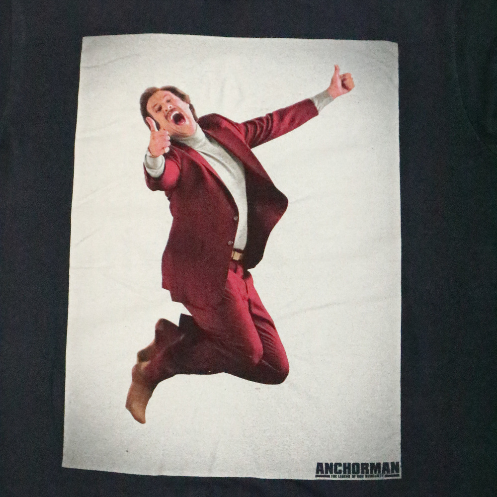 ANCHORMAN Official Ron Burgundy T-Shirt Tee - Picture 2 of 6